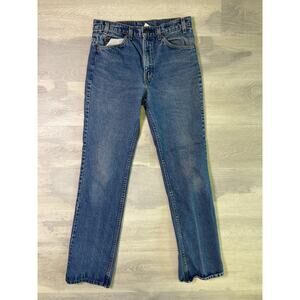 Levi's Blue Denim Stone Wash Straight Leg Jeans 5-Pockets Women's Size 31/32